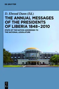 The Annual Messages of the Presidents of Liberia 1848–2010_cover