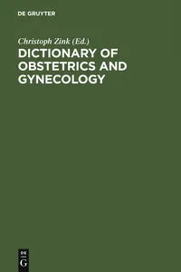 Dictionary of Obstetrics and Gynecology_cover