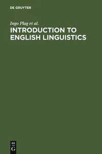 Introduction to English Linguistics_cover