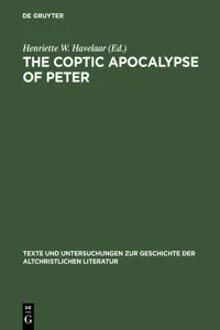 The Coptic Apocalypse of Peter_cover