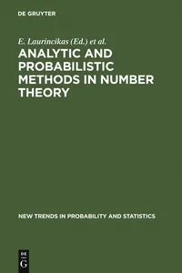Analytic and Probabilistic Methods in Number Theory_cover