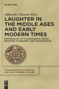 Laughter in the Middle Ages and Early Modern Times_cover