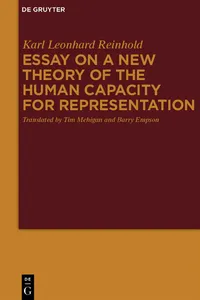 Essay on a New Theory of the Human Capacity for Representation_cover