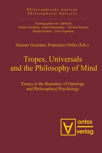 Tropes, Universals and the Philosophy of Mind_cover
