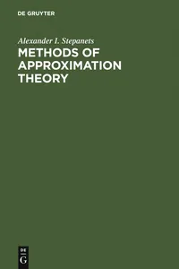Methods of Approximation Theory_cover