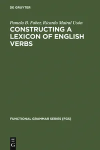 Constructing a Lexicon of English Verbs_cover