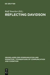 Reflecting Davidson_cover