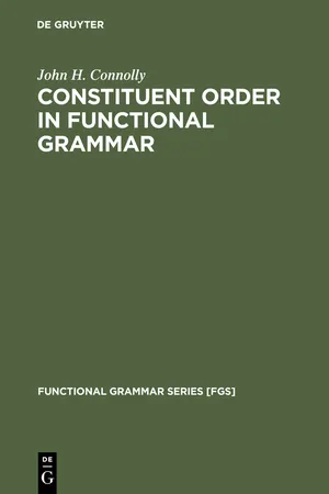 Constituent Order in Functional Grammar