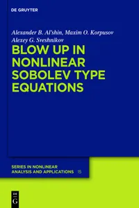 Blow-up in Nonlinear Sobolev Type Equations_cover