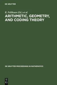 Arithmetic, Geometry, and Coding Theory_cover