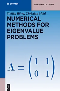 Numerical Methods for Eigenvalue Problems_cover