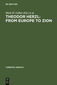 Theodor Herzl: From Europe to Zion_cover