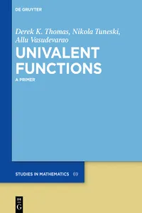 Univalent Functions_cover