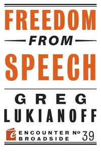 Freedom from Speech_cover