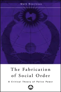 The Fabrication of Social Order_cover