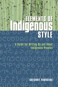 Elements of Indigenous Style_cover