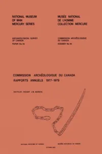 Commission archéologique du Canada, rapports annuels, 1977-1979_cover