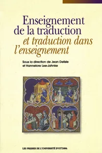 Enseignement de la traduction et traduction dans l'enseignement_cover