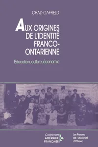 Aux origines de l'identité franco-ontarien_cover