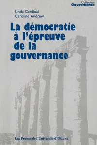 La Démocratie à l'épreuve de la gouvernance_cover