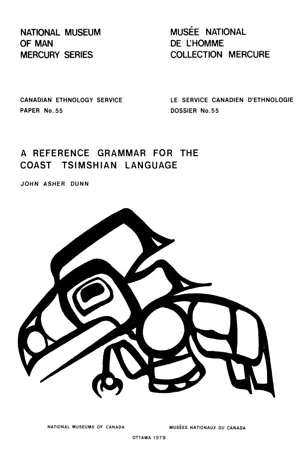 A reference grammar for the coast Tsimshian language