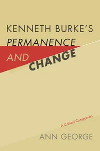 Kenneth Burke's Permanence and Change_cover
