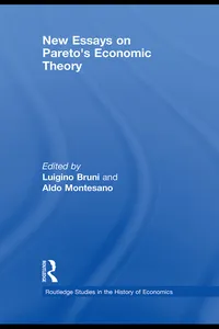 New Essays on Pareto's Economic Theory_cover