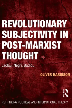 Revolutionary Subjectivity in Post-Marxist Thought