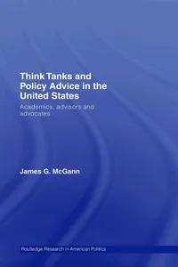 Think Tanks and Policy Advice in the US_cover