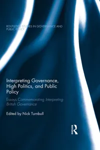 Interpreting Governance, High Politics, and Public Policy_cover