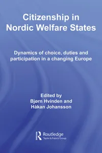 Citizenship in Nordic Welfare States_cover