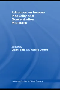 Advances on Income Inequality and Concentration Measures_cover