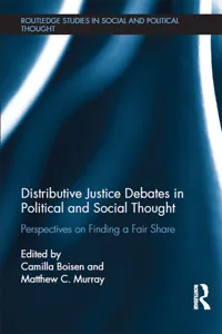 Distributive Justice Debates in Political and Social Thought_cover