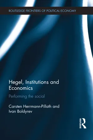 Hegel, Institutions and Economics