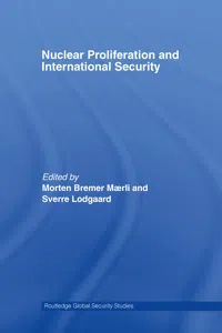 Nuclear Proliferation and International Security_cover