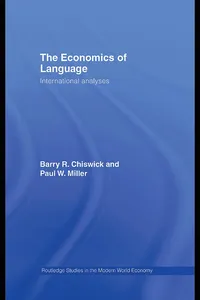 The Economics of Language_cover