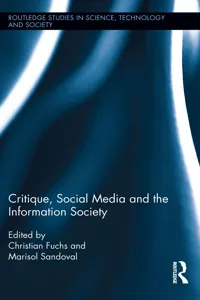 Critique, Social Media and the Information Society_cover