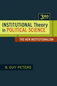 Institutional Theory in Political Science_cover