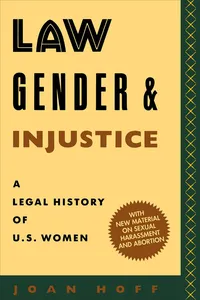 Law, Gender, and Injustice_cover
