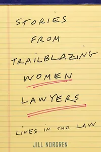 Stories from Trailblazing Women Lawyers_cover