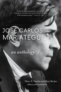 José Carlos Mariátegui: An Anthology_cover