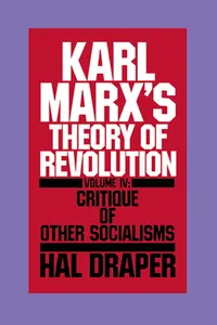 Karl Marx's Theory of Revolution Vol IV_cover