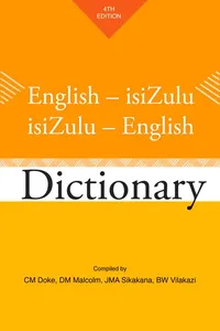 English-isiZulu / isiZulu-English Dictionary_cover