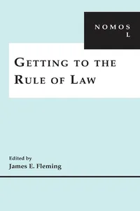 Getting to the Rule of Law_cover