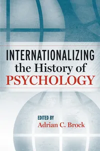 Internationalizing the History of Psychology_cover