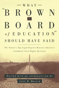 What Brown v. Board of Education Should Have Said_cover