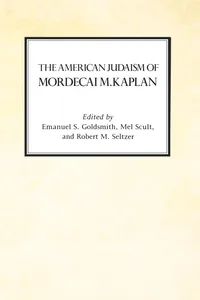 The American Judaism of Mordecai M. Kaplan_cover