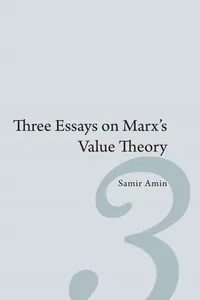 Three Essays on Marx's Value Theory_cover