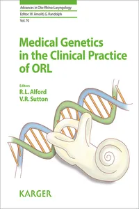 Medical Genetics in the Clinical Practice of ORL_cover