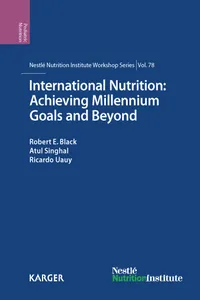 International Nutrition: Achieving Millennium Goals and Beyond_cover